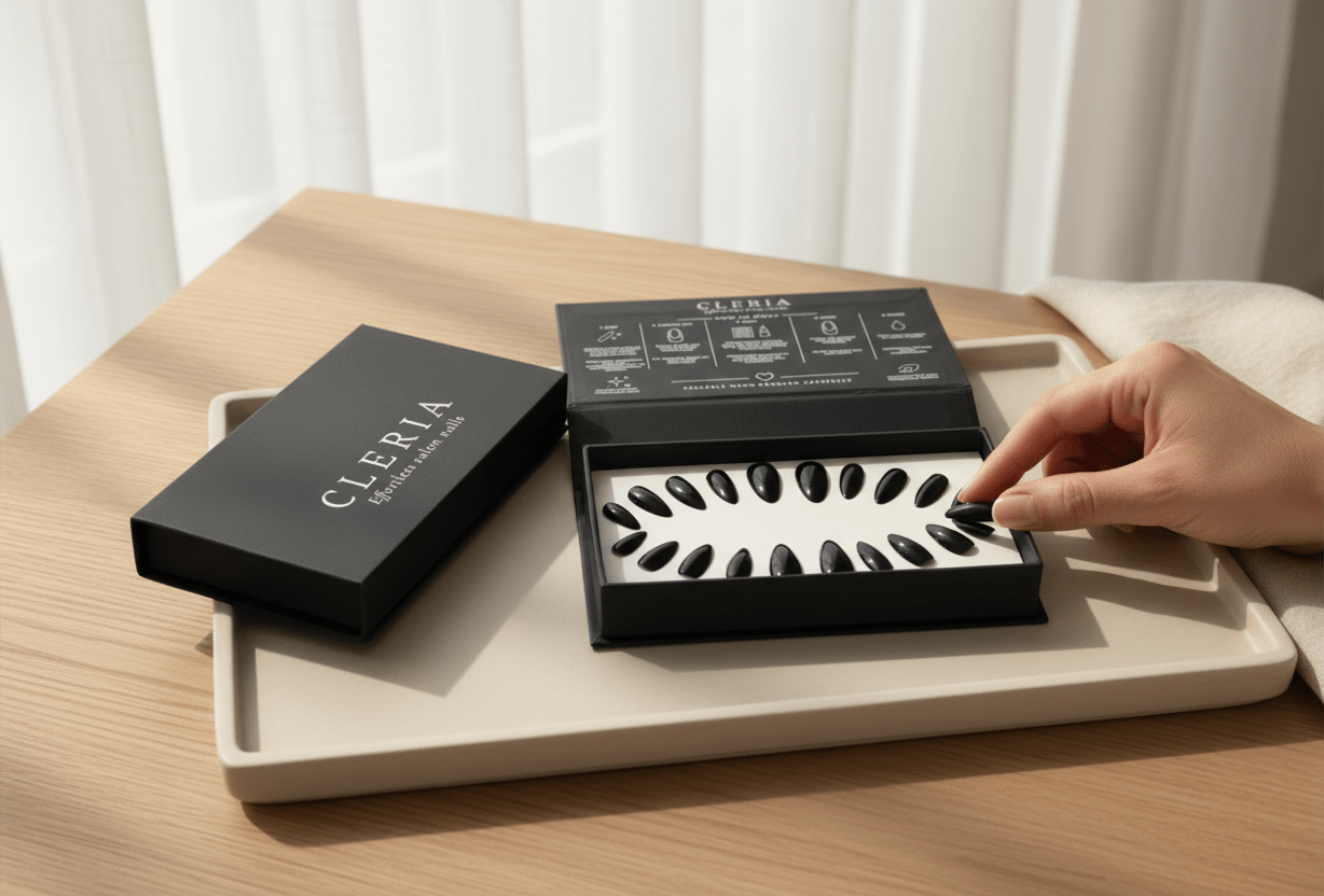 Signature Black | CLERIA Premium Press-On Nails