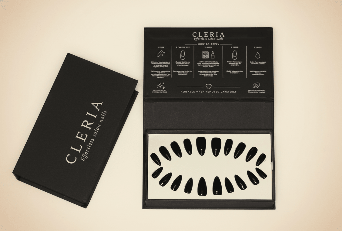 Signature Black | CLERIA Premium Press-On Nails