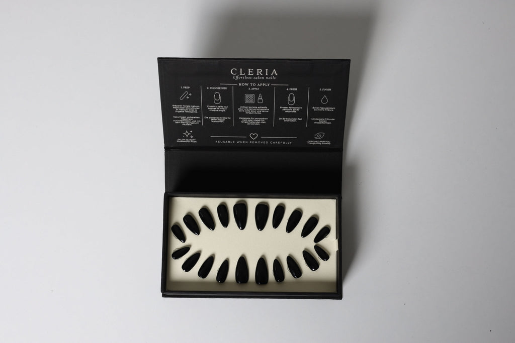 Signature Black | CLERIA Premium Press-On Nails