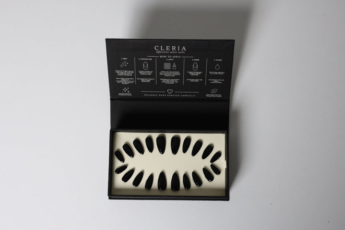 Signature Black | CLERIA Premium Press-On Nails