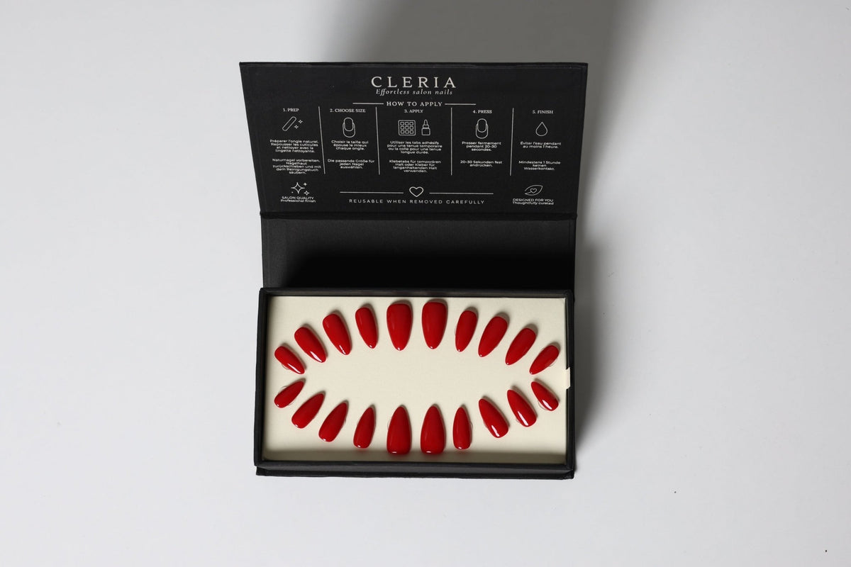 Signature Red | CLERIA Premium Press-On Nails