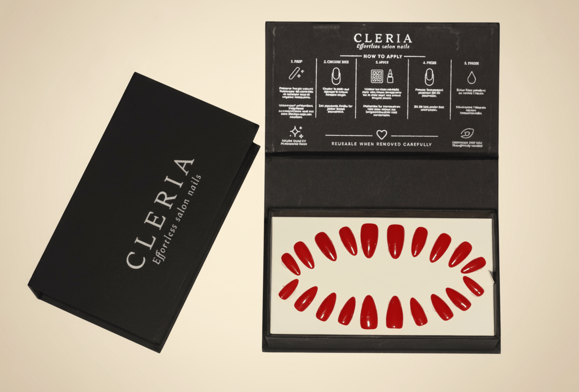 Signature Red | CLERIA Premium Press-On Nails